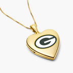 Original PicturesOnGold licensed NFL heart locket photograph