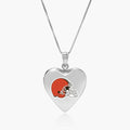 Original PicturesOnGold licensed NFL heart locket photograph