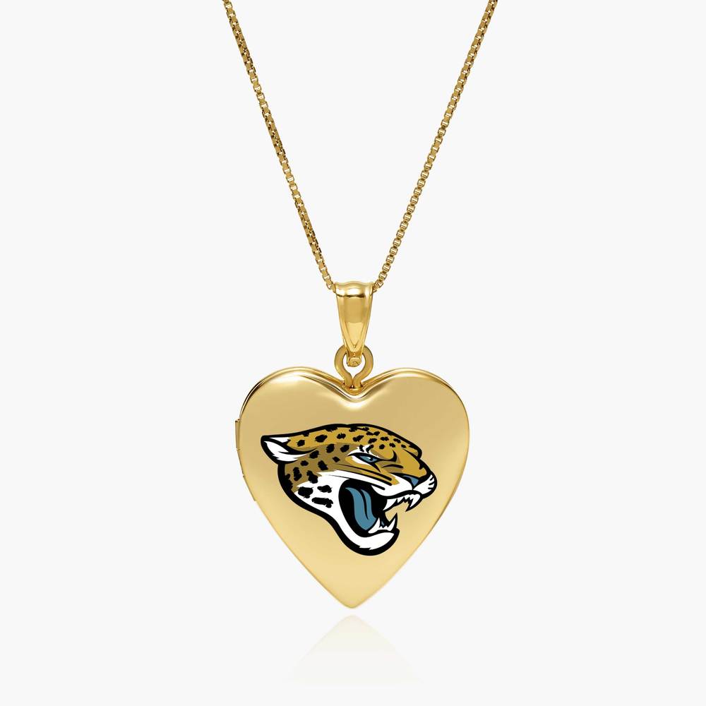 Original PicturesOnGold licensed NFL heart locket photograph