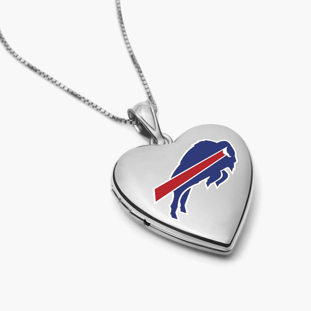 Original PicturesOnGold licensed NFL heart locket photograph