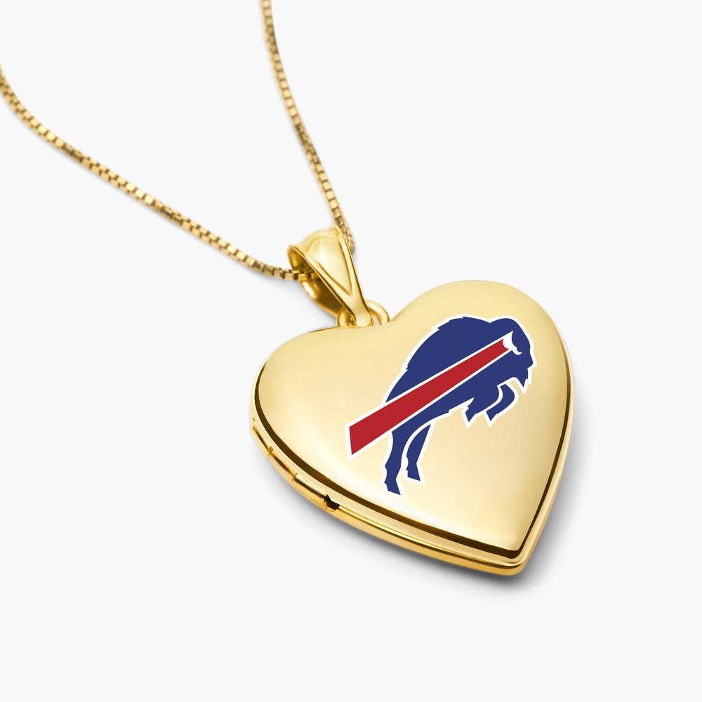 Original PicturesOnGold licensed NFL heart locket photograph