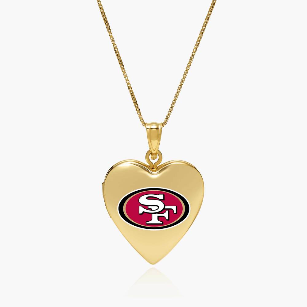 Original PicturesOnGold licensed NFL heart locket photograph