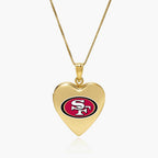 Original PicturesOnGold licensed NFL heart locket photograph