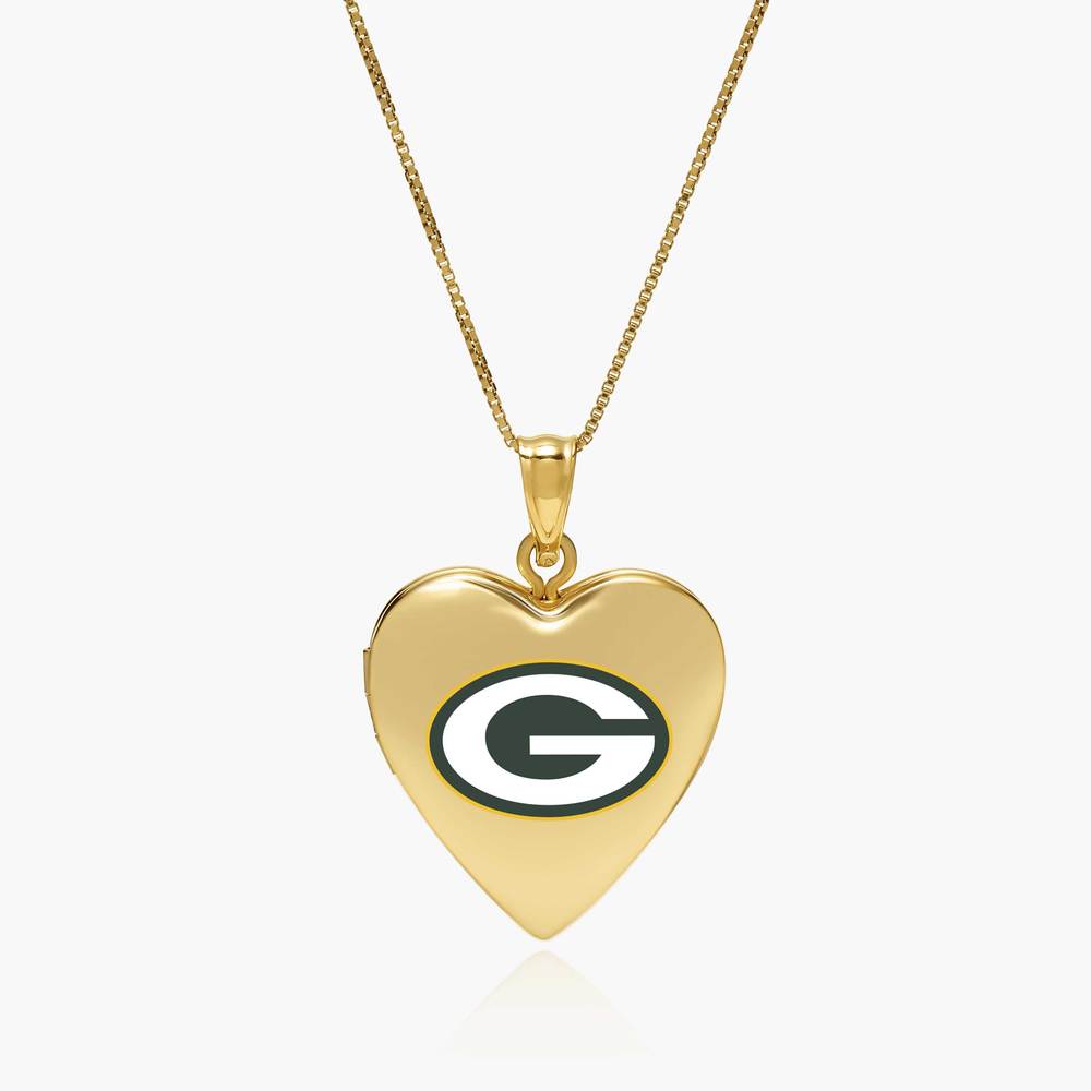 Original PicturesOnGold licensed NFL heart locket photograph