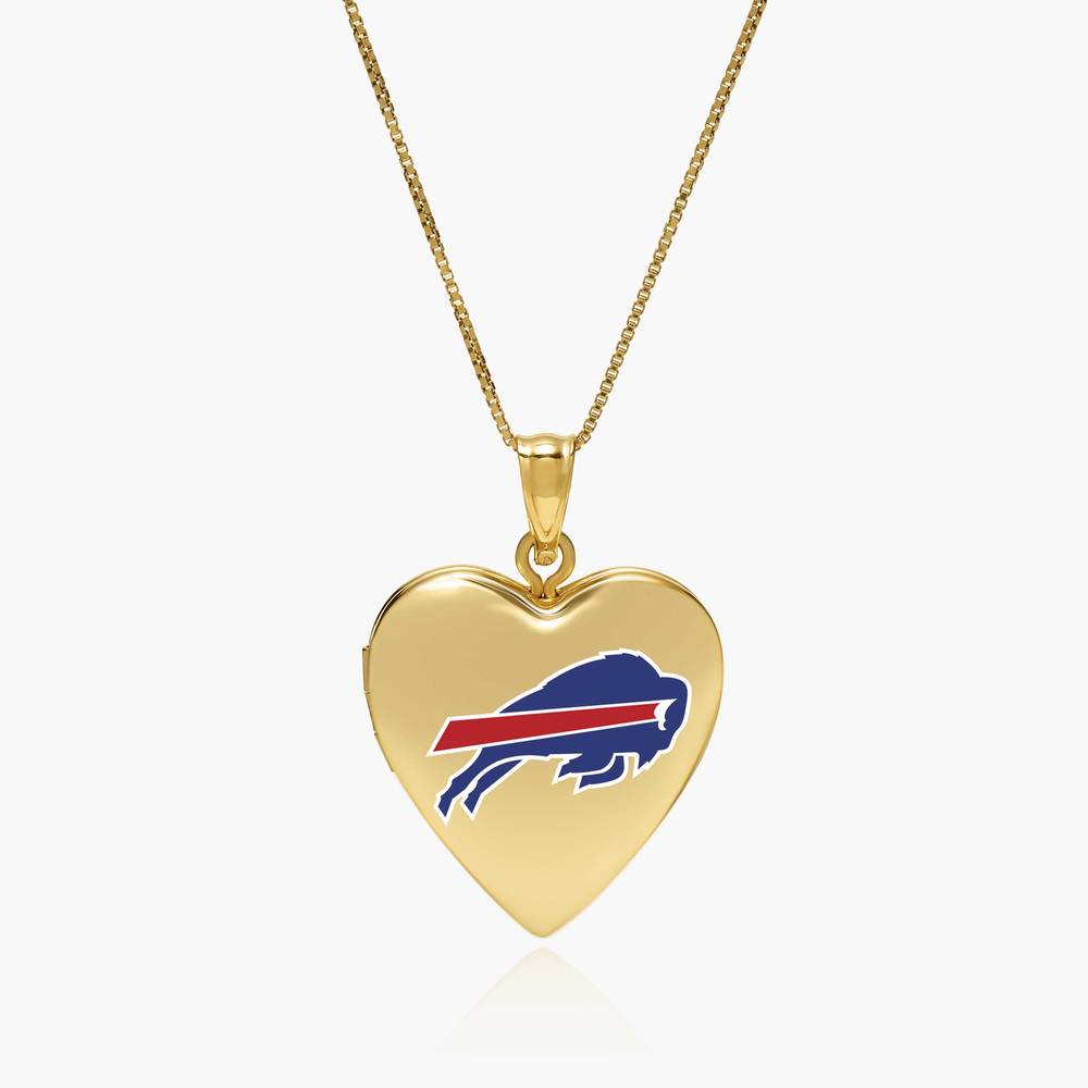 Original PicturesOnGold licensed NFL heart locket photograph