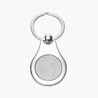 Stainless Steel Custom Fingerprint Round Keychain