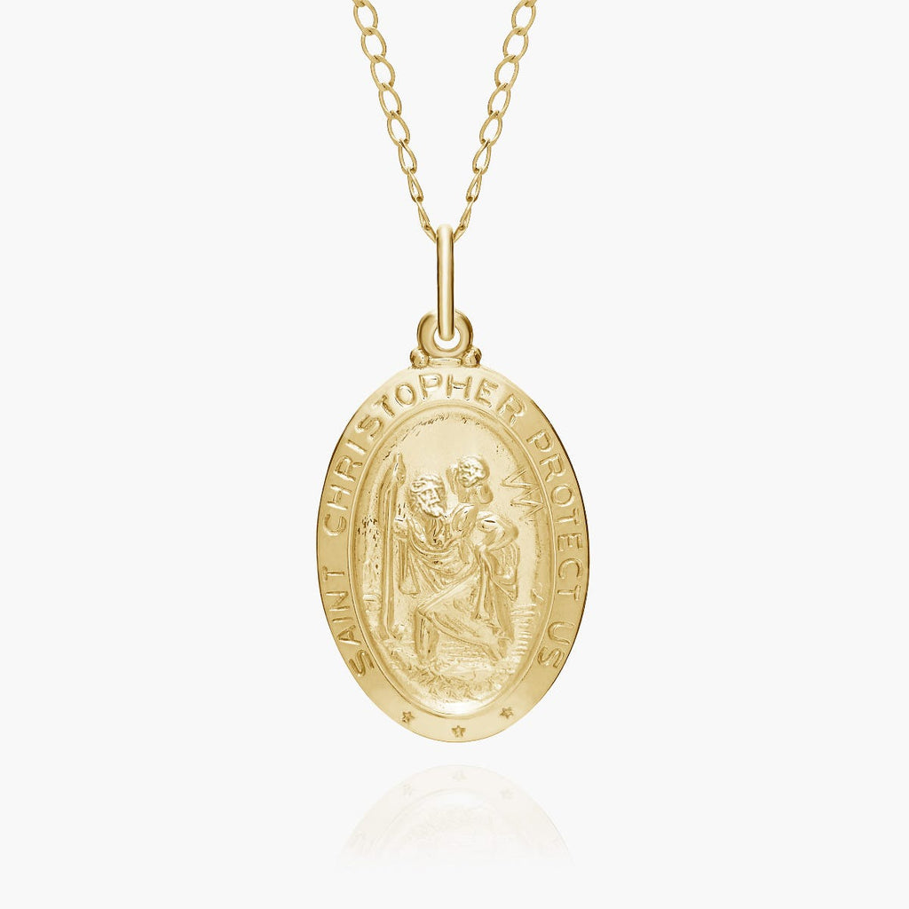 Saint Christopher Oval Religious Medal