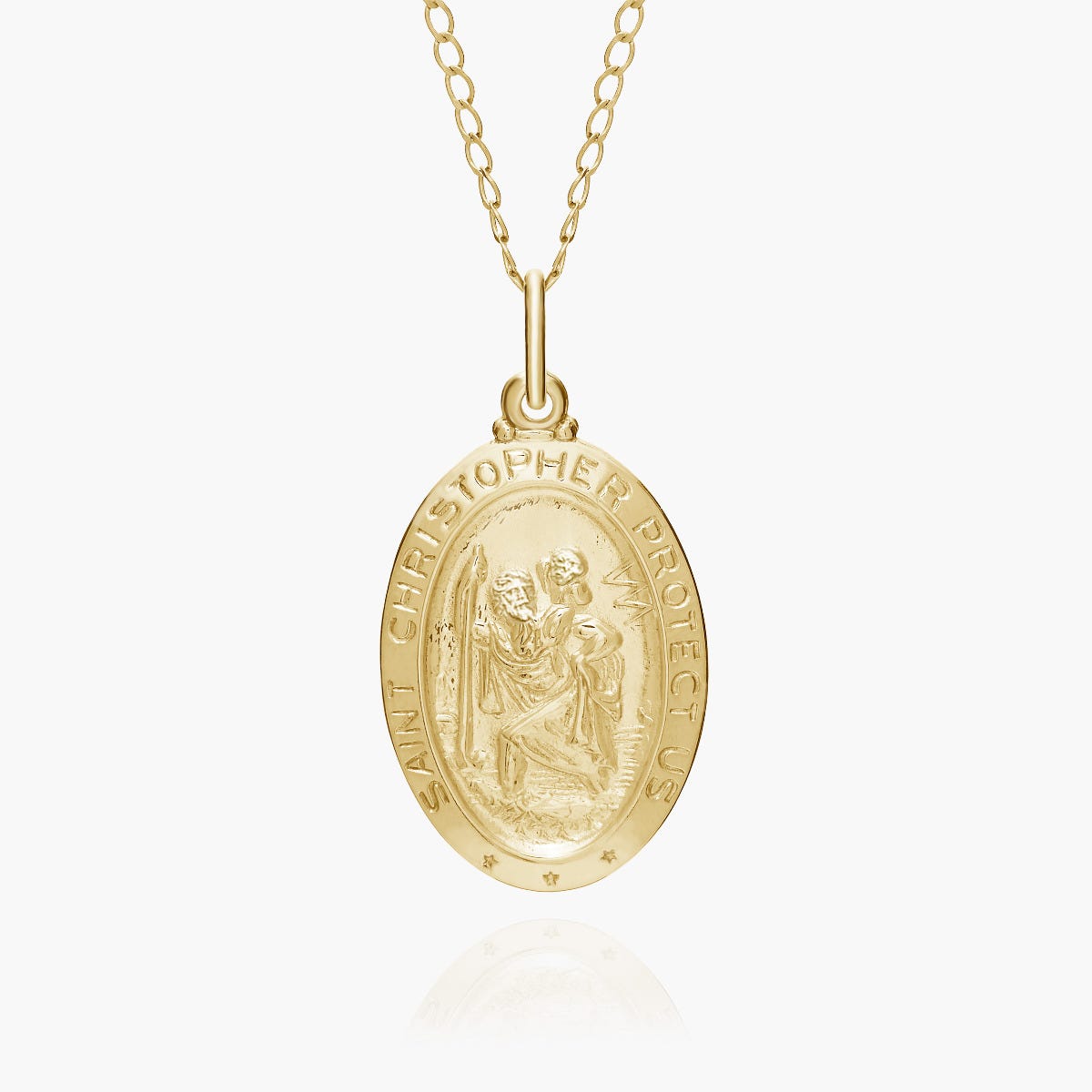 Saint Christopher Oval Religious Medal