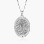 Miraculous Medal Oval Pendant
