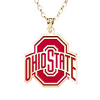 Ohio State University Color Enamel Logo Necklace