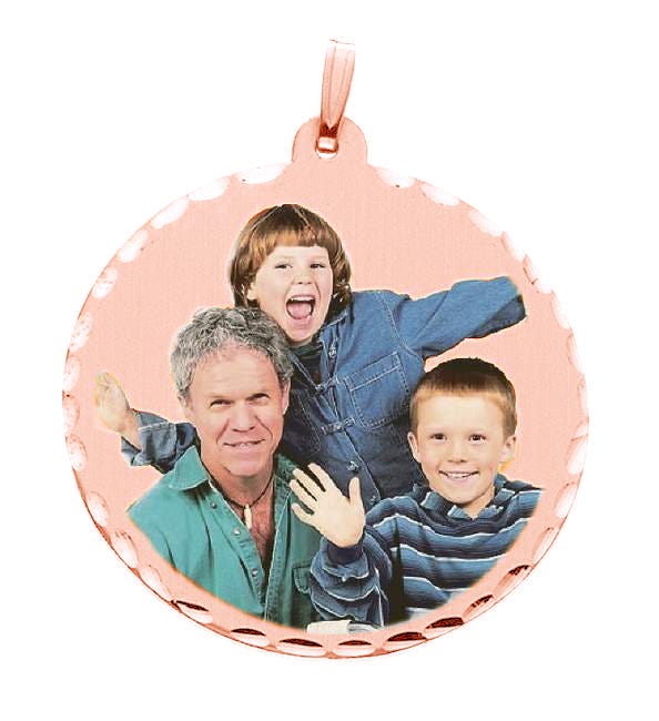 Approx. 1.50 Inch Large Round Photo Pendant