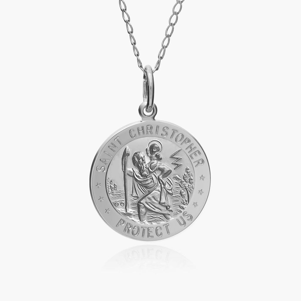 14K Gold Saint Christopher Medal