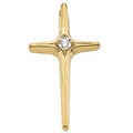 Cross Pendant With Diamond