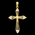 Cross Pendant With Diamond