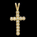Cross Pendant With Diamond