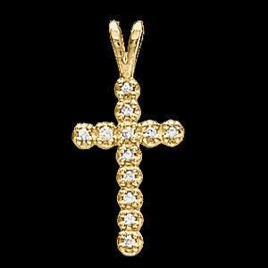Cross Pendant With Diamond