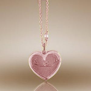 Heart Shaped Pendant with Plain Back