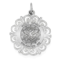 Round Filigree Holy Spirit Medal