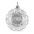 Round Filigree Holy Spirit Medal