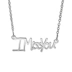 Personalized Sterling Silver Handwriting Necklace