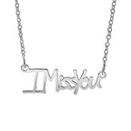 Personalized Sterling Silver Handwriting Necklace