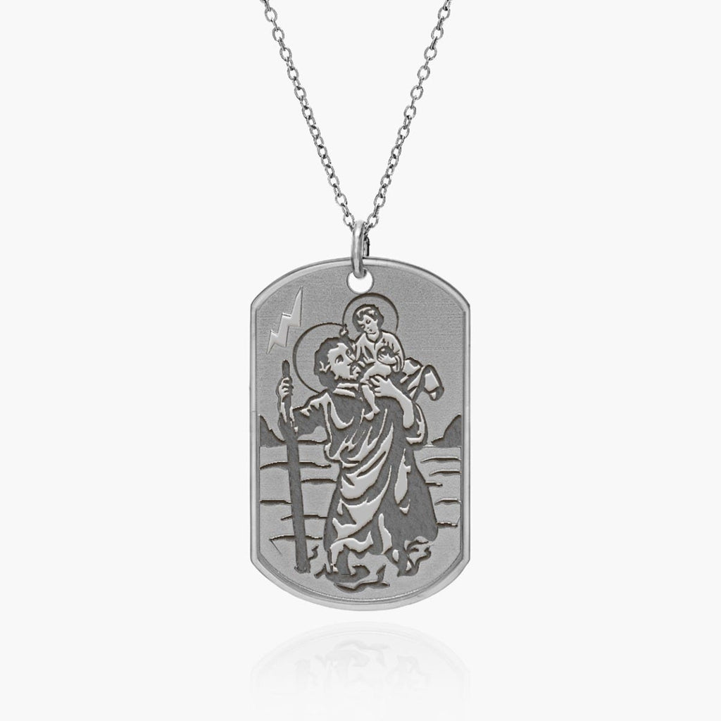 Saint Christopher Dog Tag Religious Medal