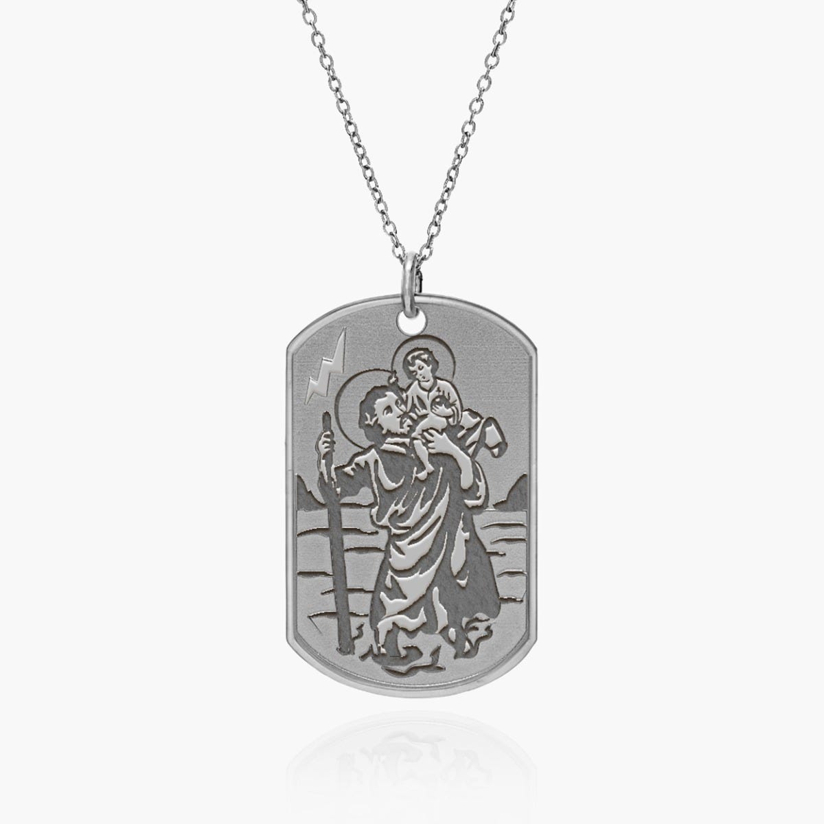 Saint Christopher Dog Tag Religious Medal