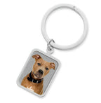 Photo Engraved Rectangle Keychain