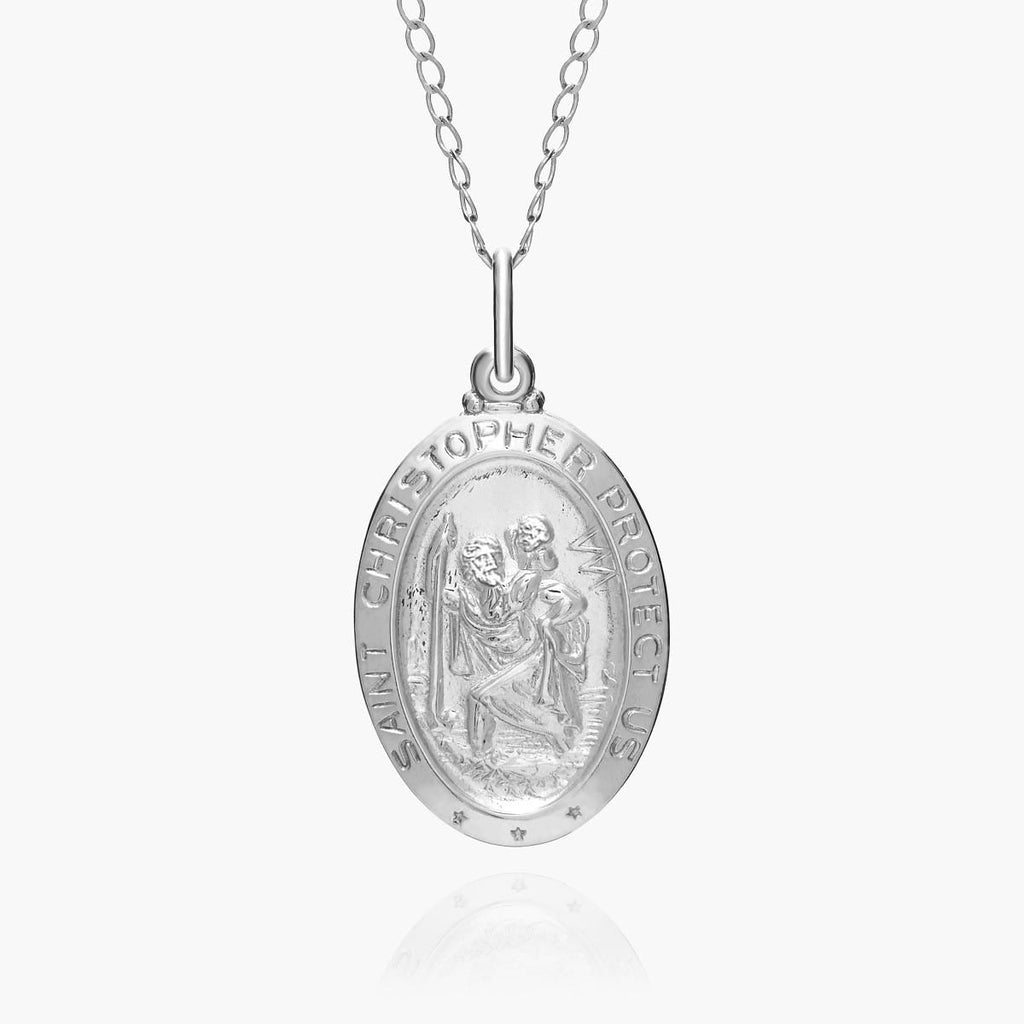 Saint Christopher Oval Religious Medal