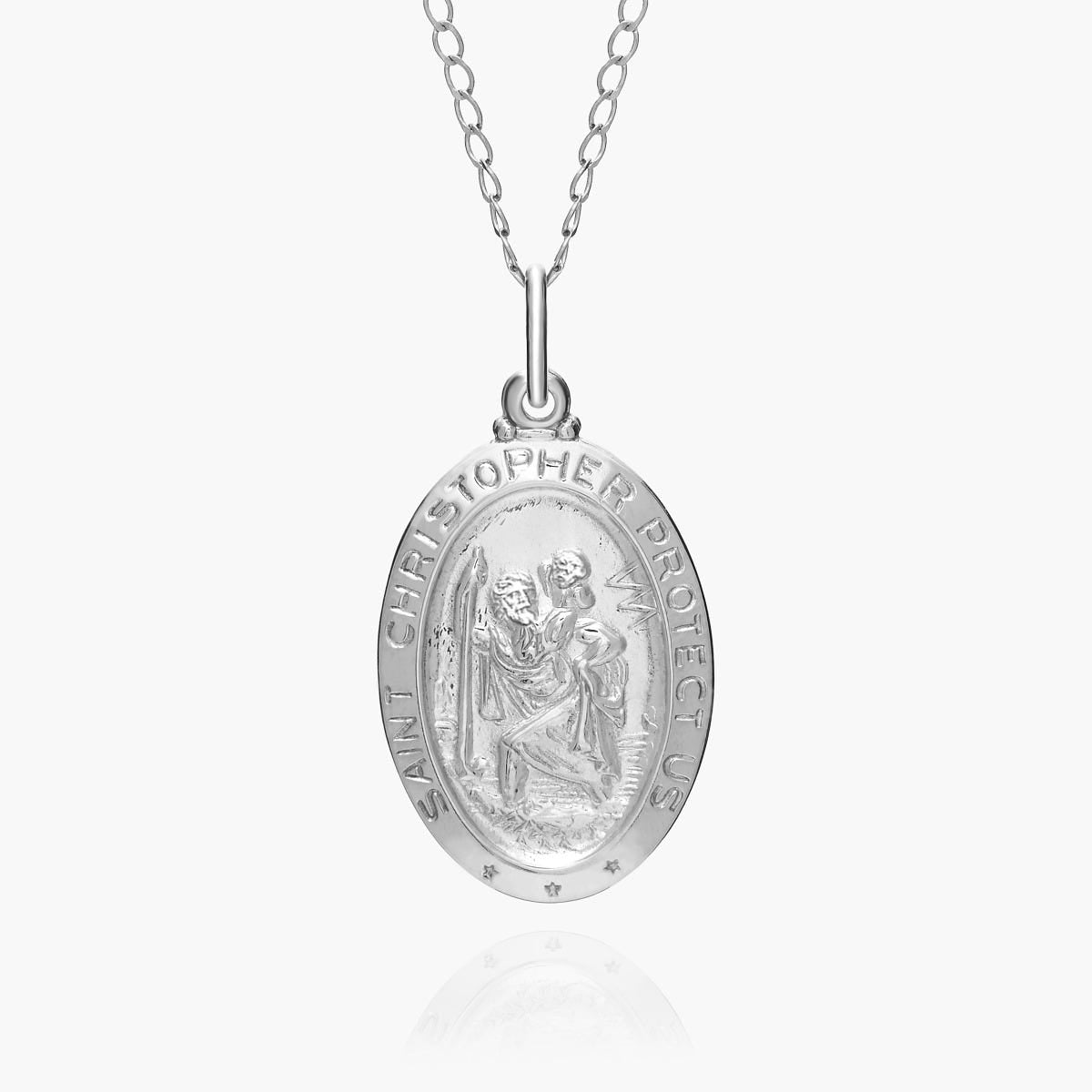 Saint Christopher Oval Religious Medal