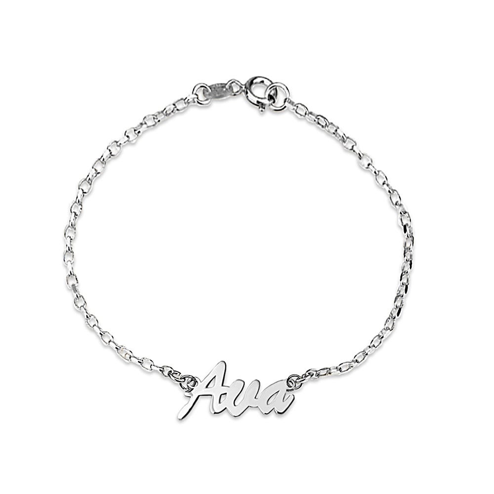 Personalized Script Name Bracelet - Adjustable Size