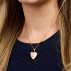 Rose Gold Plated "In Loving Memory" Heart Photo Locket