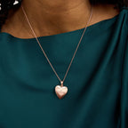Rose Gold Plated Mom Heart Photo Locket