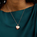 Rose Gold Plated "In Loving Memory" Heart Photo Locket