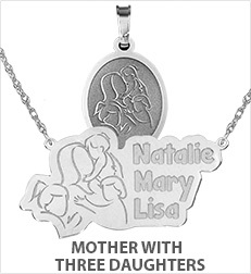 Mother with Three Daughters Pendants
