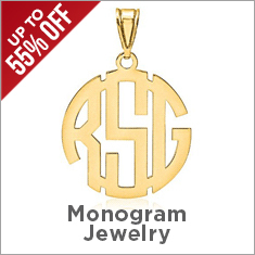 Monogram Jewelry Sale
