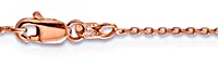 14K Rose Gold 1.0mm Cable Chain