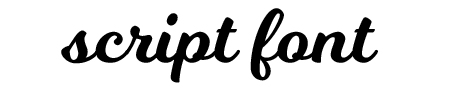 Script Font