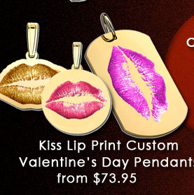 kiss lips pendants