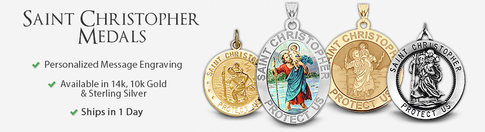 Saint Christopher Medals | Pictures on Gold