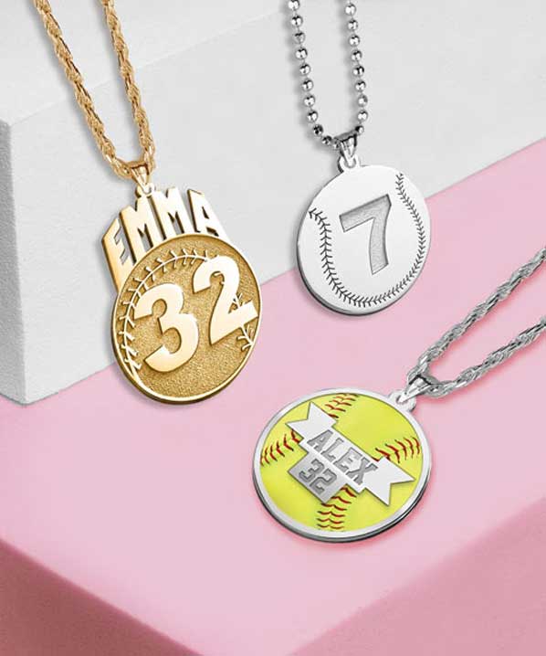 Personalized Softball Necklace With Number Charm, Softball Gift, Girls Softball  Pendant Jewelry, Softball Player, Team and Coaches Gifts - Etsy